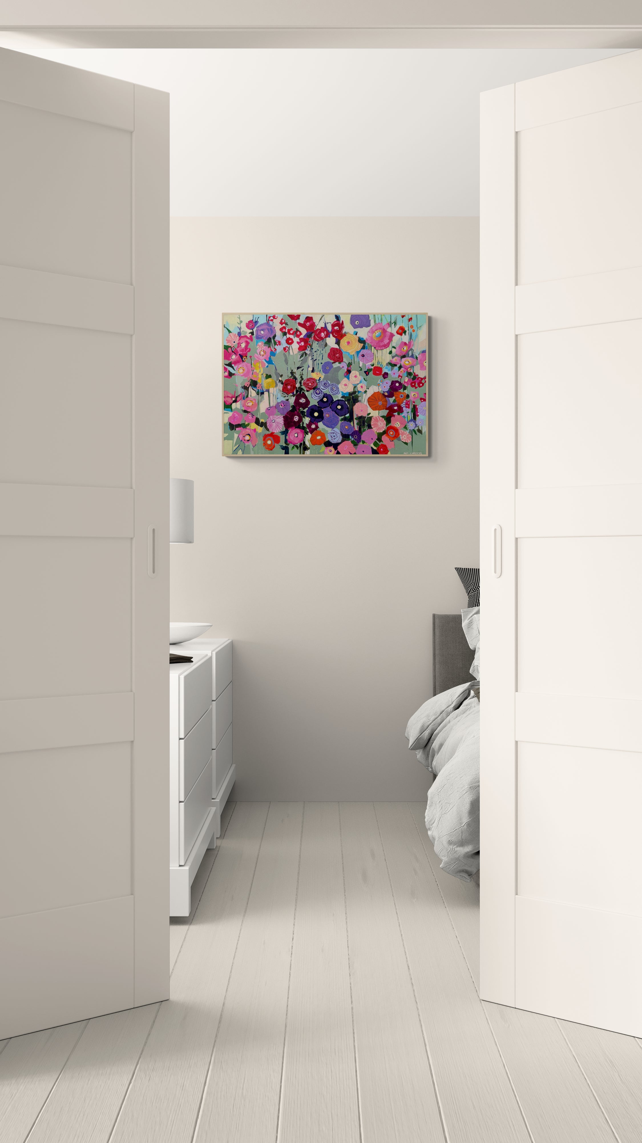 Sage meadow, 70x100 cm