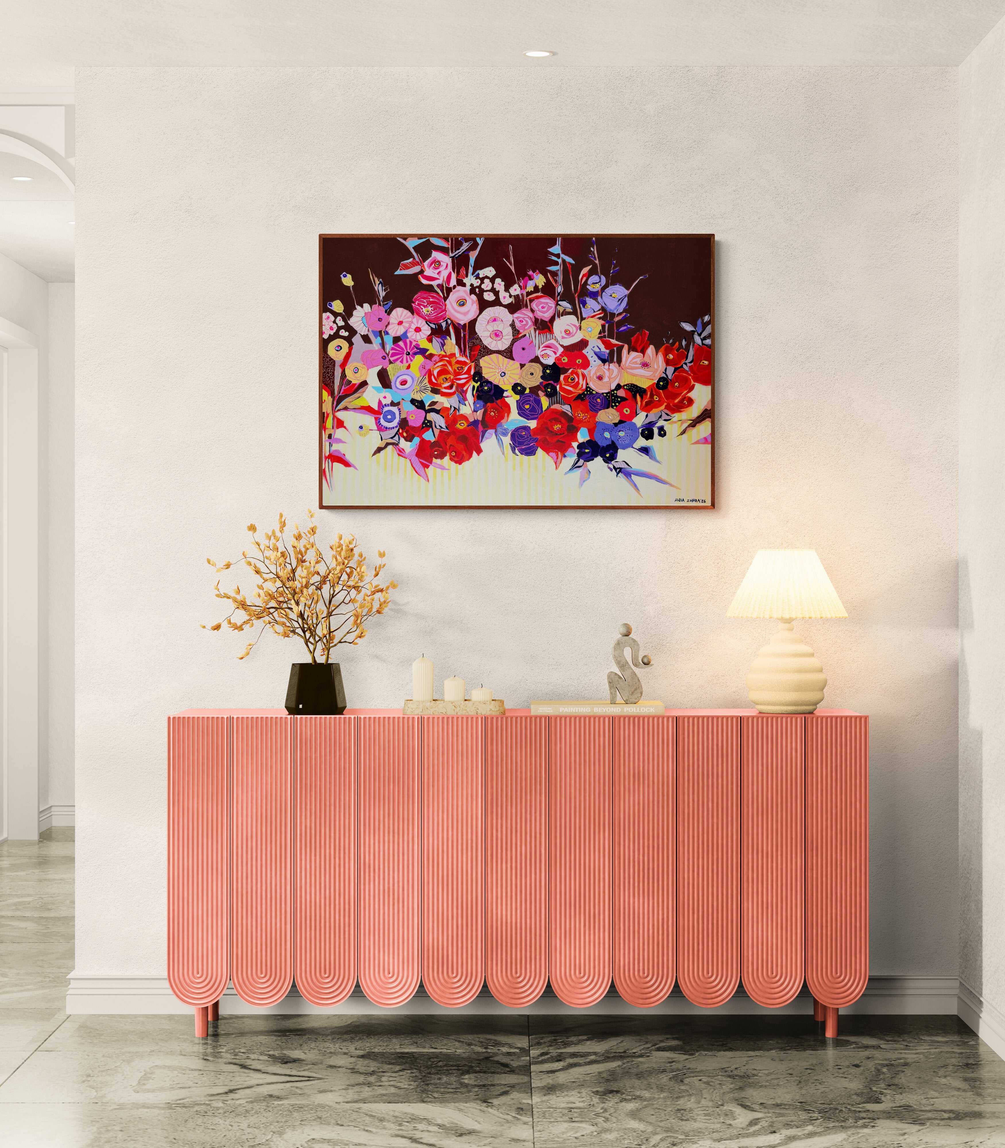 Where color refuses to be quiet, 70x100 cm