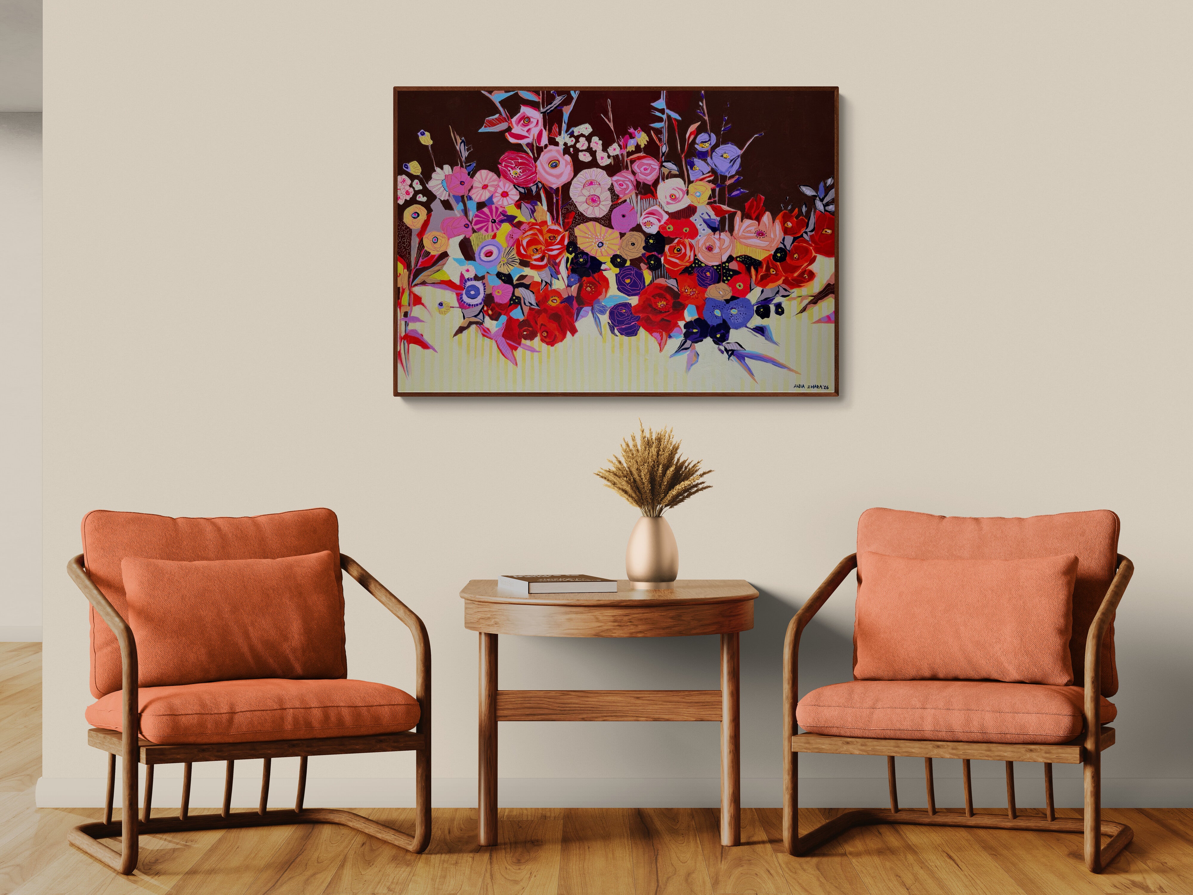 Where color refuses to be quiet, 70x100 cm