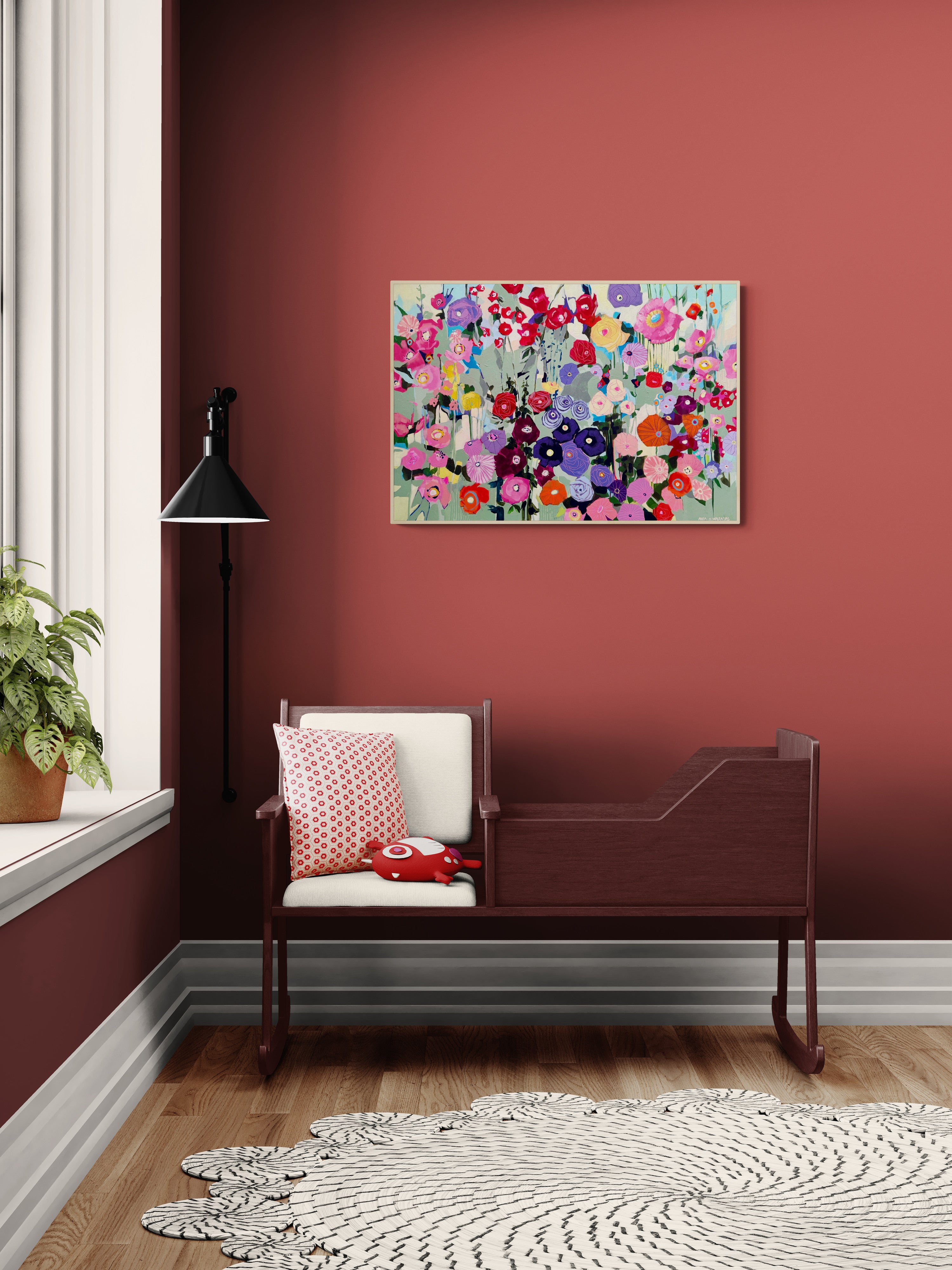 Sage meadow, 70x100 cm