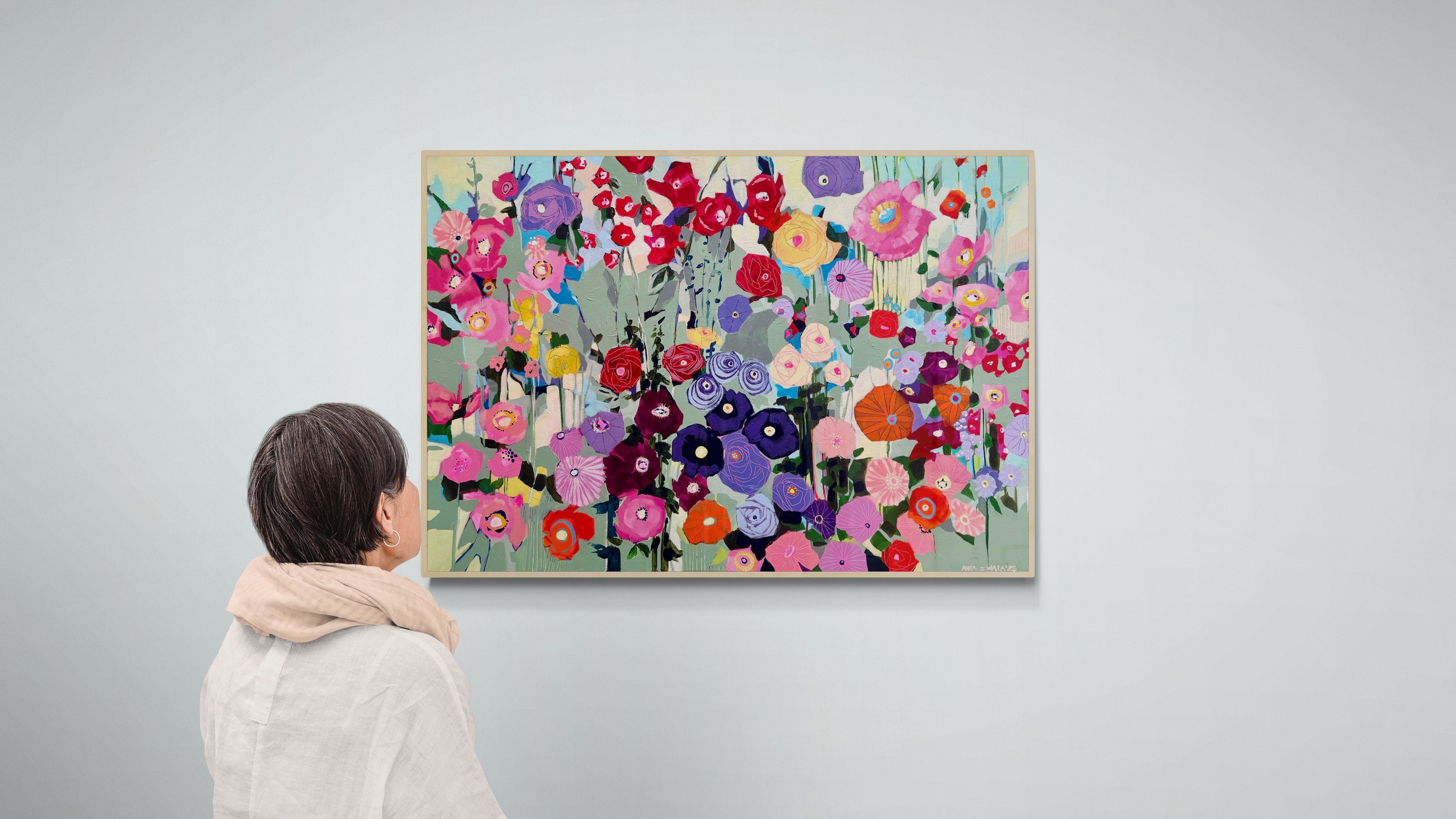 Sage meadow, 70x100 cm